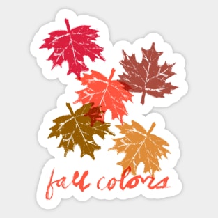 Fall Colors - Autumn Leaves Sticker